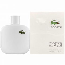 Eau De Lacoste L.12.12 Blanc Eau de Toilette by Lacoste 3.4 Oz Spray for Men