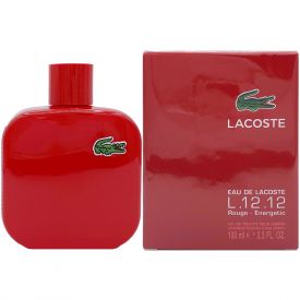 Eau de Lacoste L.12.12 Rouge by Lacoste 3.3 Oz Eau de Toilette Spray for Men