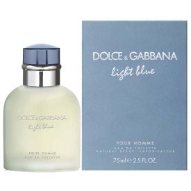 Light Blue Pour Homme by Dolce&Gabbana 2.5 Oz Eau de Toilette Spray for Men