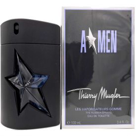 Angel Men Rubber Flask by Mugler 3.4 Oz Eau de Toilette Spray for Men
