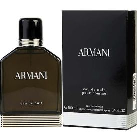 Armani Eau De Nuit Pour Homme by Giorgio Armani 3.4 Oz Eau de Toilette Spray for Men