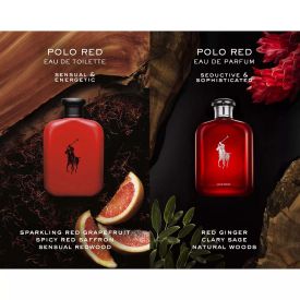 Polo Red Eau de Toilette by Ralph Lauren 4.2 Oz Spray for Men