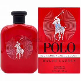 Polo Red Remix X Ansel Elgort by Ralph Lauren 4.2 Oz Eau de Toilette Spray for Men