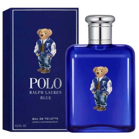Polo Blue Bear Edition by Ralph Lauren 4.2 Oz Eau de Toilette Spray for Men