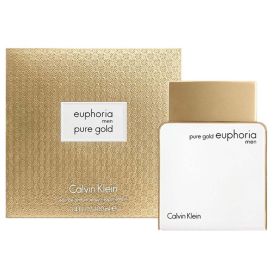Euphoria Men Pure Gold by Calvin Klein 3.4 Oz Eau de Parfum Spray for Men