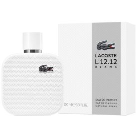 Eau de Lacoste L.12.12 Blanc Eau de Parfum by Lacoste 3.4 Oz Spray for Men
