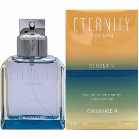 Eternity Summer 2019 by Calvin Klein 3.4 Oz Eau de Toilette Spray for Men