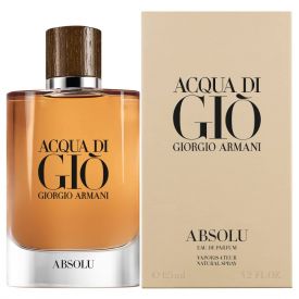 Acqua Di Gio Absolu by Giorgio Armani 4.2 Oz Eau de Parfum Spray for Men