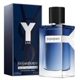 Y Live Eau De Toilette Intense by Yves Saint Laurent 3.3 Oz Spray for Men