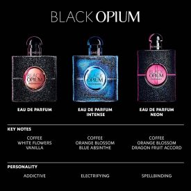 Black Opium Neon by Yves Saint Laurent 2.5 Oz Eau de Parfum Spray for Women