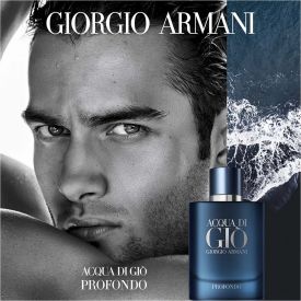 Acqua Di Gio Profondo by Giorgio Armani 6.7 Oz Eau de Parfum Spray for Men