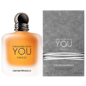 Emporio Armani Stronger With You Freeze by Giorgio Armani 3.4 Oz Eau de Toilette Spray for Men