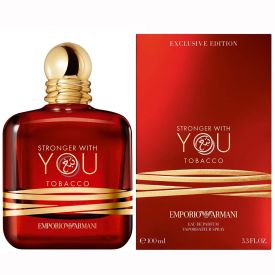 Emporio Armani Stronger With You Tobacco by Giorgio Armani 3.4 Oz Eau de Parfum Spray for Men