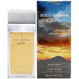 Light Blue Sunset In Salina by Dolce & Gabbana 3.4 Oz Eau de Toilette Spray for Women