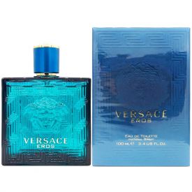 Eros Pour Homme Eau de Toilette by Versace 3.4 Oz Spray for Men