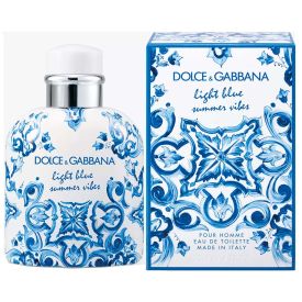 Light Blue Summer Vibes Pour Homme by Dolce&Gabbana 4.2 Oz Eau de Toilette Spray for Men