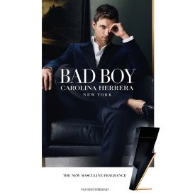 Bad Boy by Carolina Herrera 3.4 Oz Eau de Toilette Spray for Men