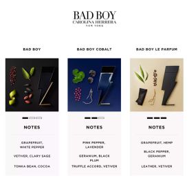 Bad Boy by Carolina Herrera 3.4 Oz Eau de Toilette Spray for Men